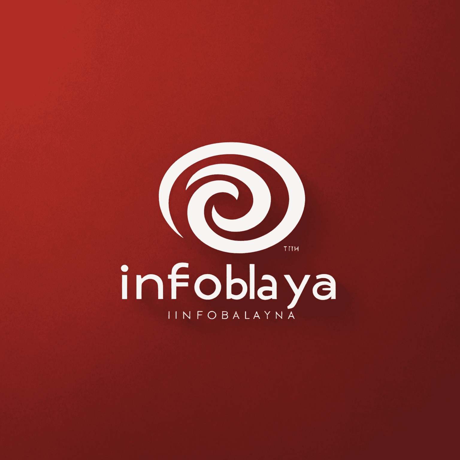 Infobolanya logo - Kırmızı arka plan üzerinde beyaz yazı ile şirket adı