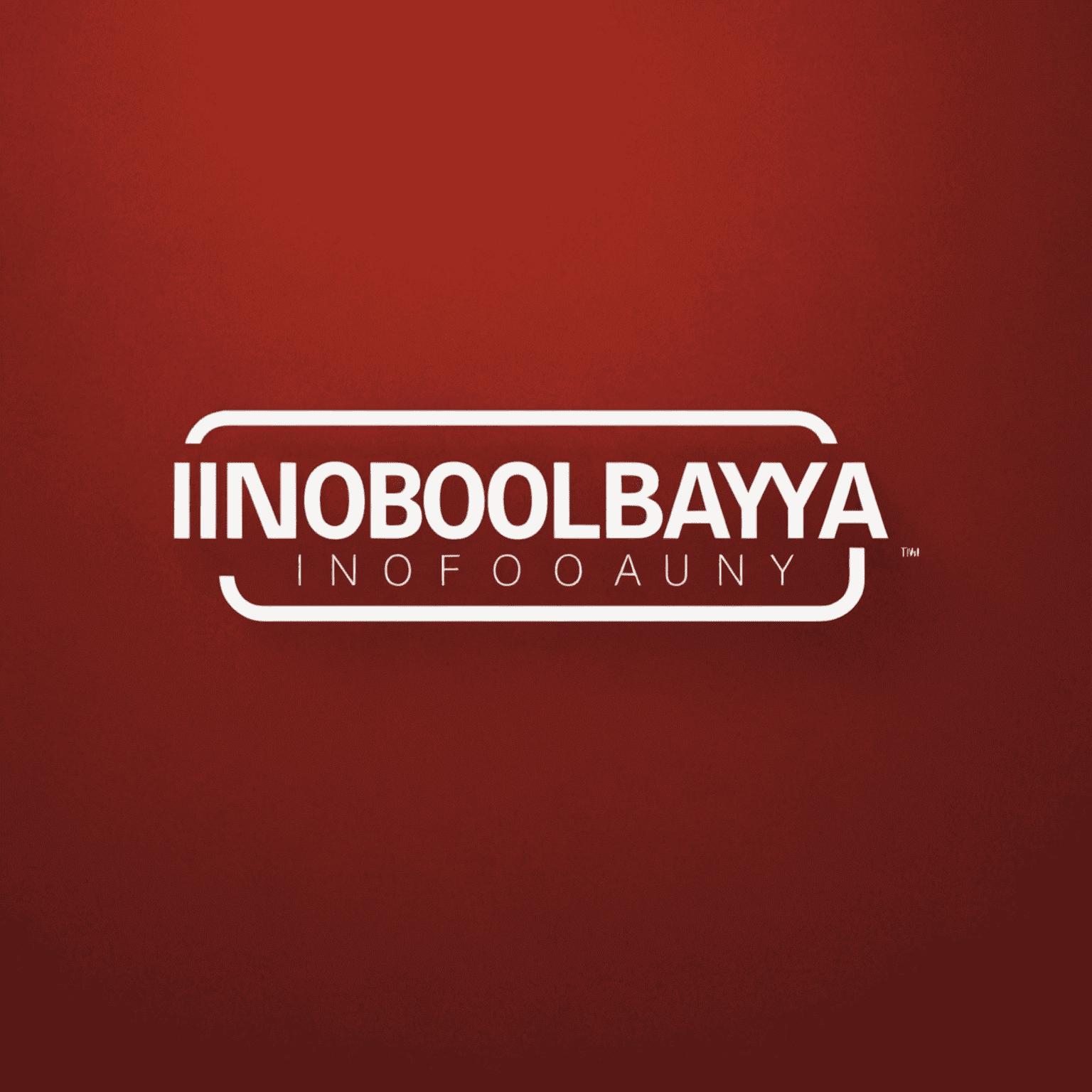 Infobolanya logo - Kırmızı arka plan üzerinde beyaz yazı ile şirket adı