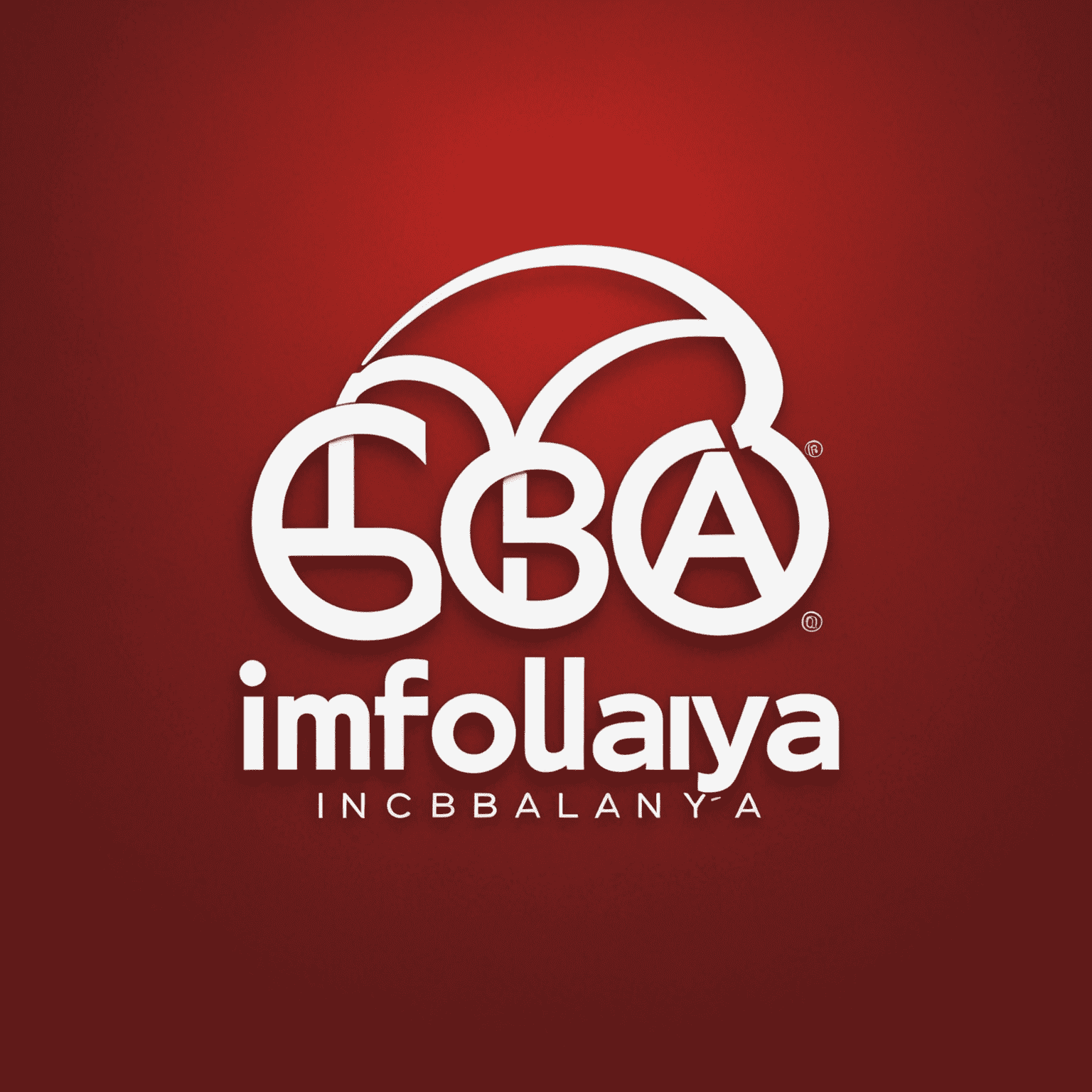 Infobolanya logo - Kırmızı arka plan üzerinde beyaz yazı ile şirket adı