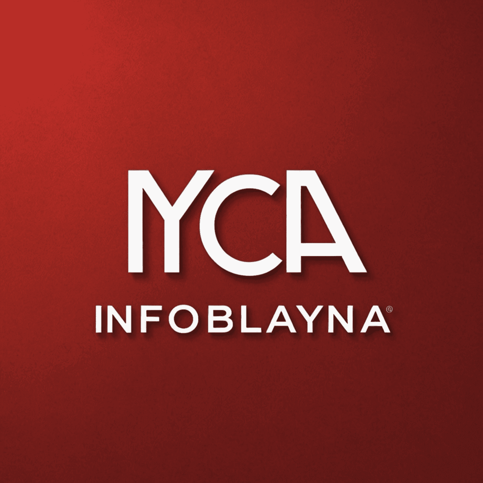 Infobolanya logo - Kırmızı arka plan üzerinde beyaz yazı ile şirket adı